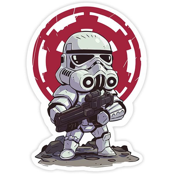 Adesivi per Auto e Moto: Stormtrooper cartoon