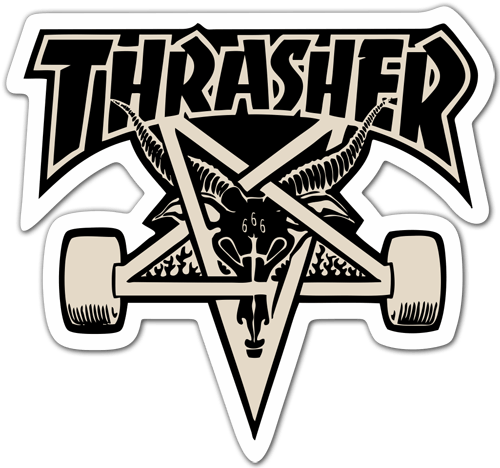 Adesivi per Auto e Moto: Thrasher Skate 0