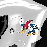 Adesivi per Auto e Moto: Woody Woodpecker 3