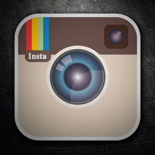 Adesivi per Auto e Moto: Instagram Retro