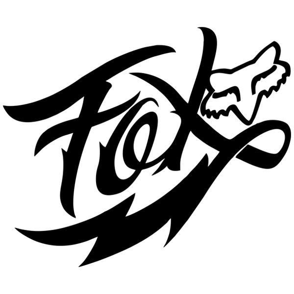 Adesivi per Auto e Moto: Logo Fox in stile graffiti