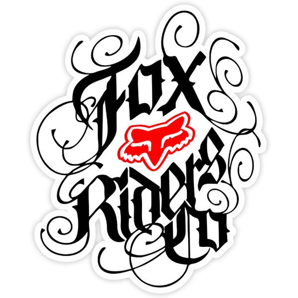 Adesivi per Auto e Moto: Fox Riders Co tattoo