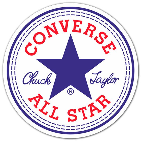 Adesivo Converse All Star circolare StickersMurali