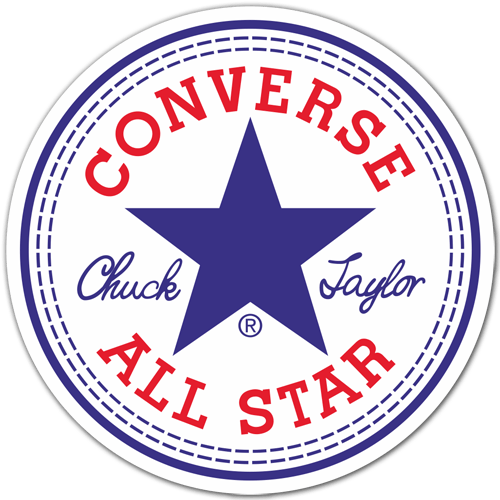 Adesivi per Auto e Moto: Converse All Star circolare
