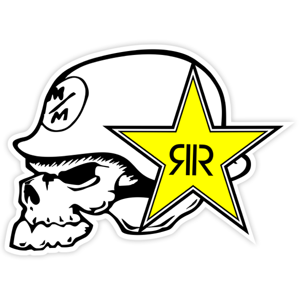 Adesivi per Auto e Moto: Logo Metal Mulisha Rockstar