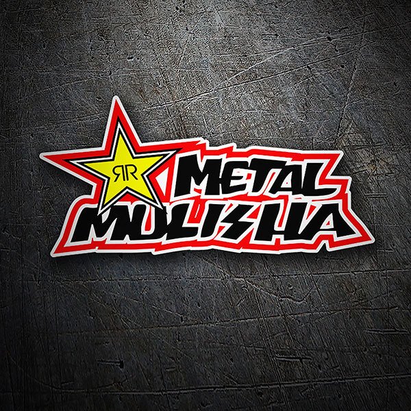 Adesivi per Auto e Moto: Metal Mulisha Rockstar 1