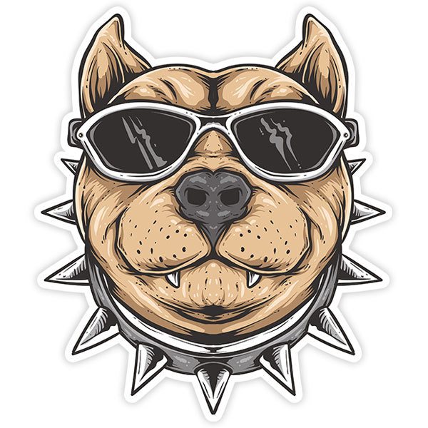 Adesivi per Auto e Moto: Pitbull Cool