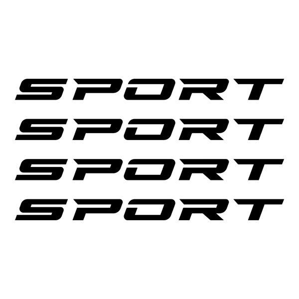 Adesivi per Auto e Moto: Set 4X Sport
