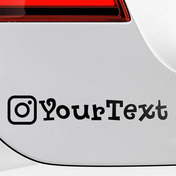 Adesivi per Auto e Moto: Auto personalizzata Instagram