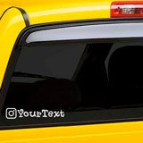 Adesivi per Auto e Moto: Auto personalizzata Instagram 2