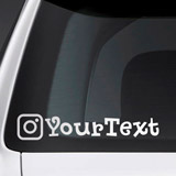 Adesivi per Auto e Moto: Auto personalizzata Instagram 3