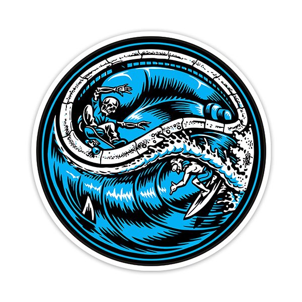 Adesivi per Auto e Moto: Santa Cruz Surf