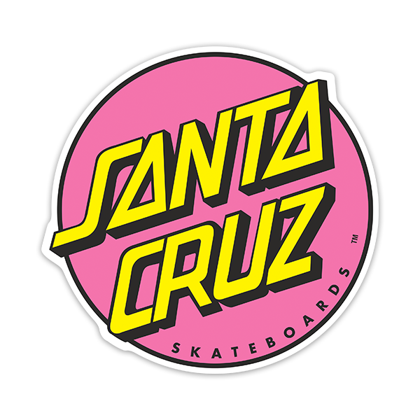 Adesivi per Auto e Moto: Santa Cruz Rosa 0