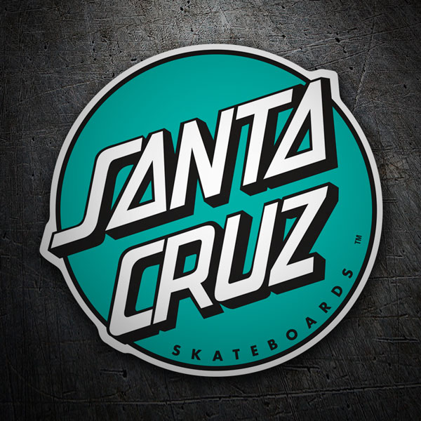 Adesivi per Auto e Moto: Santa Cruz Verde Menta 1