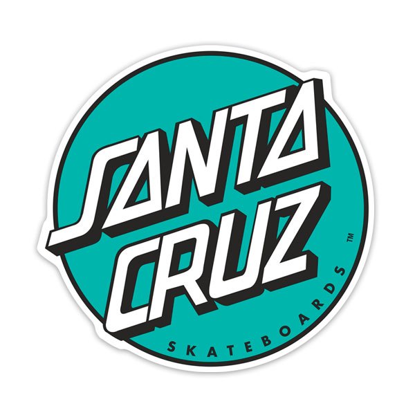 Adesivi per Auto e Moto: Santa Cruz Verde Menta