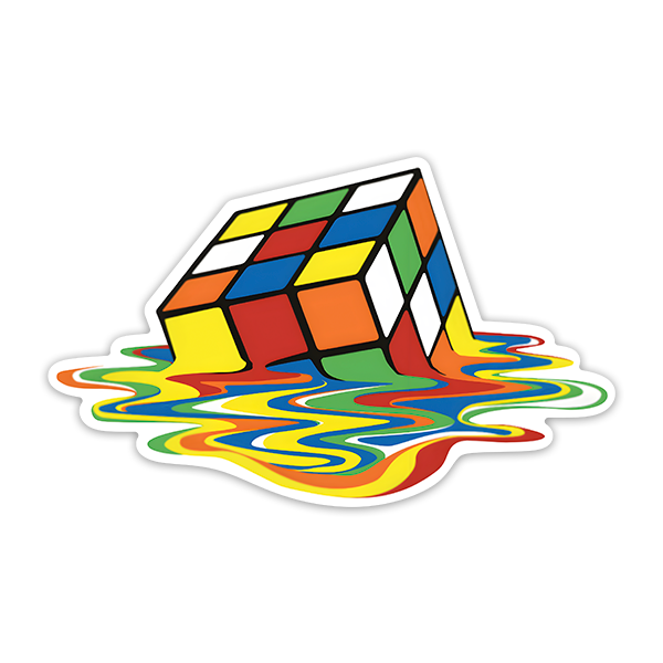 Adesivi per Auto e Moto: Cubo di Rubik