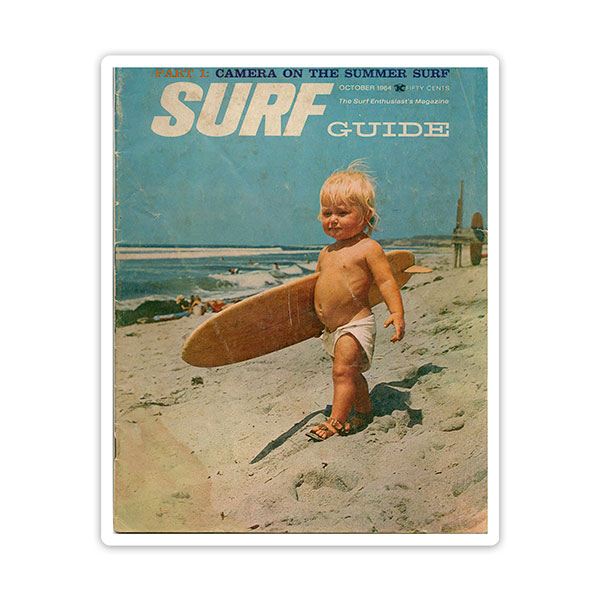 Adesivi per Auto e Moto: Surf Guide
