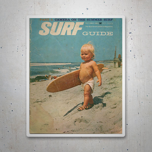 Copertina vintage rivista Surf Guide 2/2