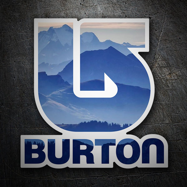 Adesivi per Auto e Moto: Burton Montagne 1