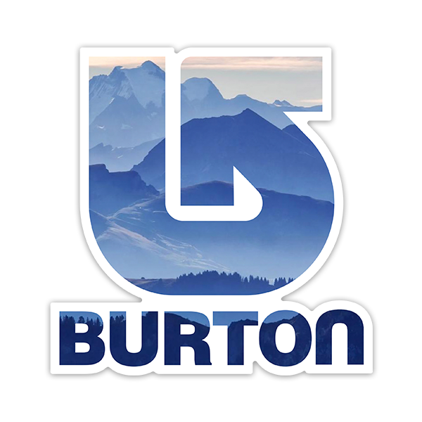 Adesivi per Auto e Moto: Burton Montagne