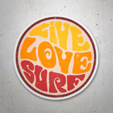 Adesivi per Auto e Moto: Live Love Surf 3