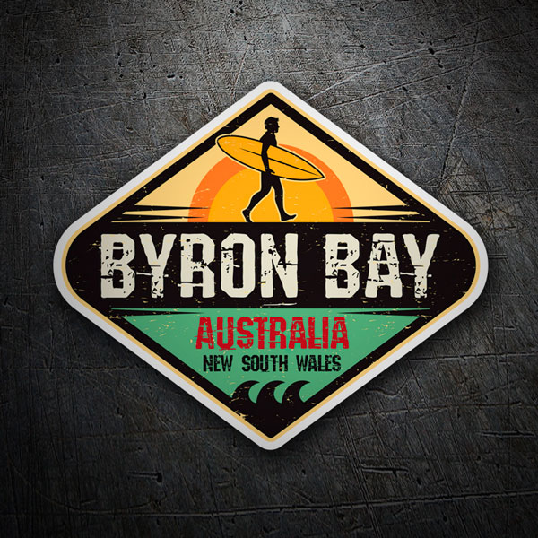 Adesivi per Auto e Moto: Surf Byron Bay Australia 1