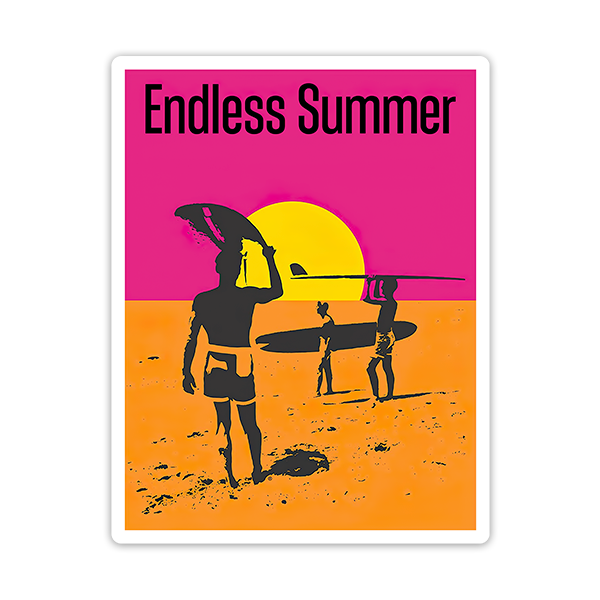Adesivi per Auto e Moto: Surf Endless Summer