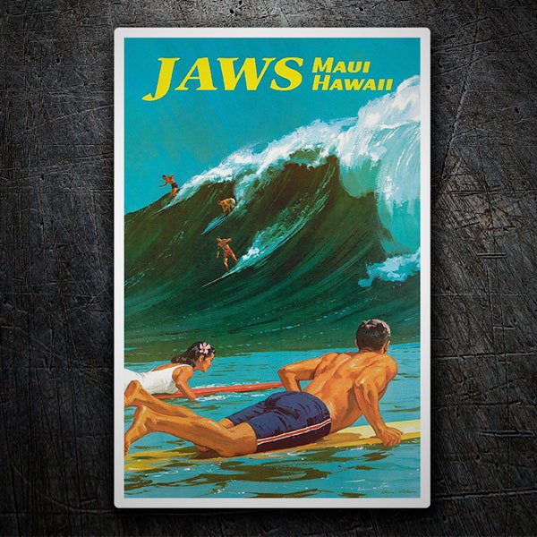 Adesivi per Auto e Moto: Jaws Maui Hawaii 1
