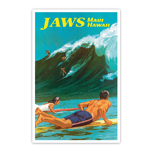 Adesivi per Auto e Moto: Jaws Maui Hawaii