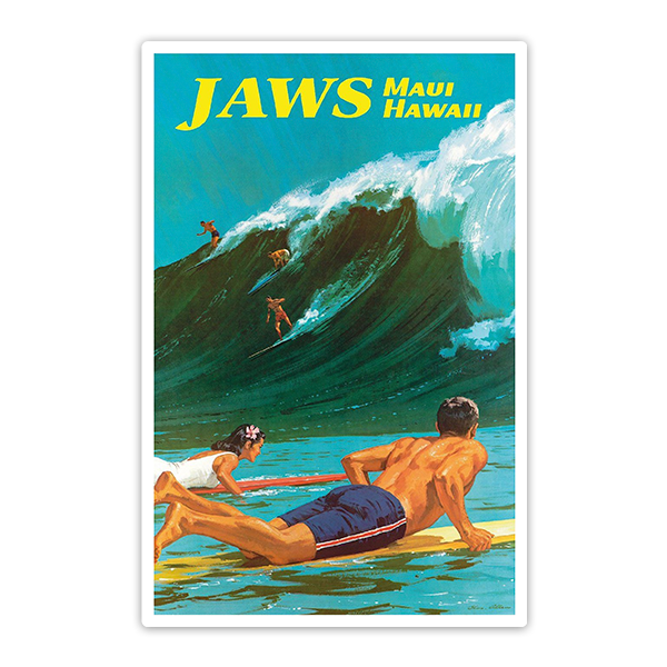 Adesivi per Auto e Moto: Jaws Maui Hawaii 0