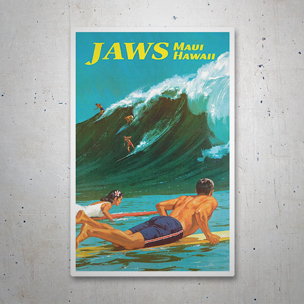 Adesivi per Auto e Moto: Jaws Maui Hawaii