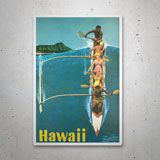 Adesivi per Auto e Moto: Canoa nel mare delle Hawaii 3