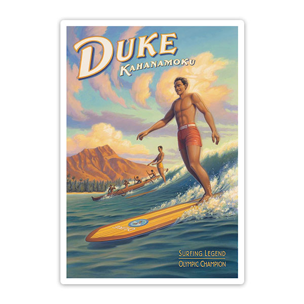 Adesivi per Auto e Moto: Duke Kahanamoku