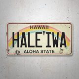 Adesivi per Auto e Moto: Haleiwa Aloha State 3