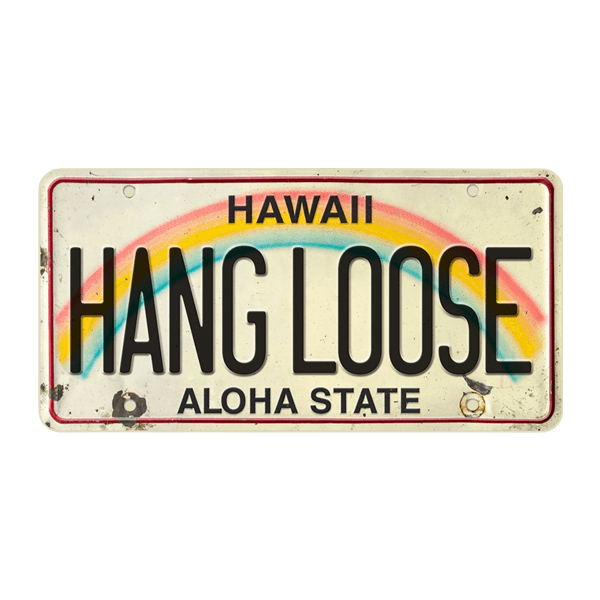 Adesivi per Auto e Moto: Hang Loose Aloha State