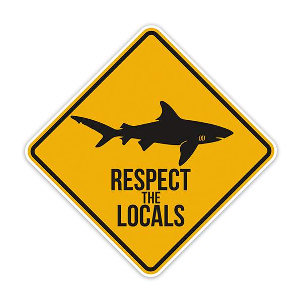 Adesivi per Auto e Moto: Respect the Locals