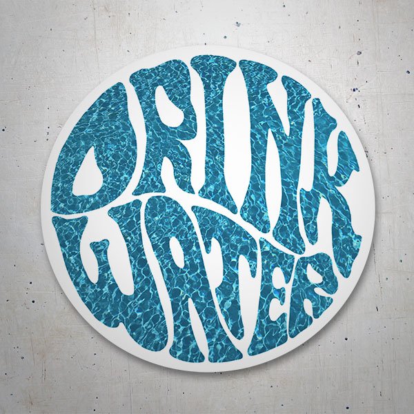 Adesivi per Auto e Moto: Drink Water