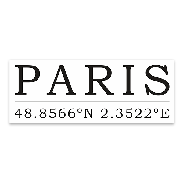 Adesivi per Auto e Moto: Coordinate di Parigi