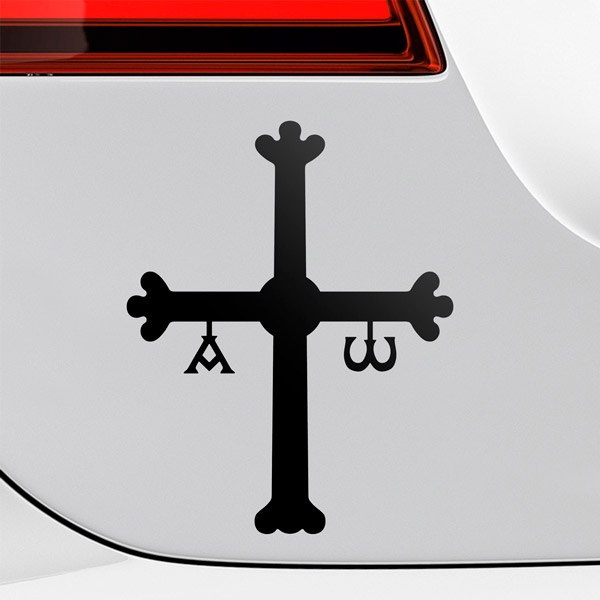 Adesivi per Auto e Moto: Croce Vittoria, Asturie