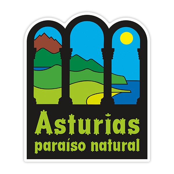 Adesivi per Auto e Moto: Asturien, Naturparadies