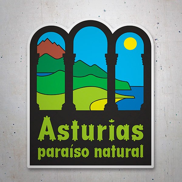 Adesivi per Auto e Moto: Asturien, Naturparadies