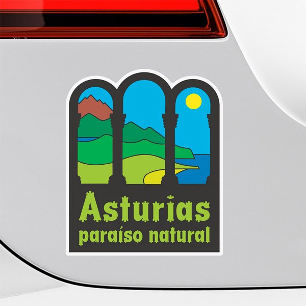 Adesivi per Auto e Moto: Asturien, Naturparadies