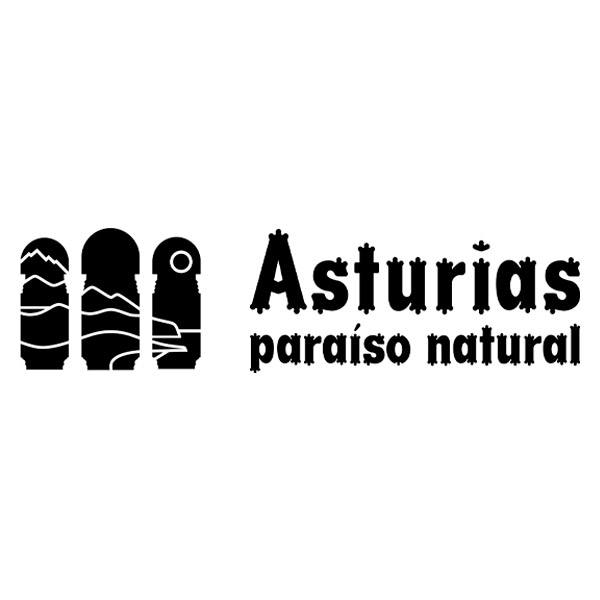 Adesivi per Auto e Moto: Asturie, paradiso naturale, slogan