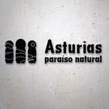 Adesivi per Auto e Moto: Asturie, paradiso naturale, slogan 2