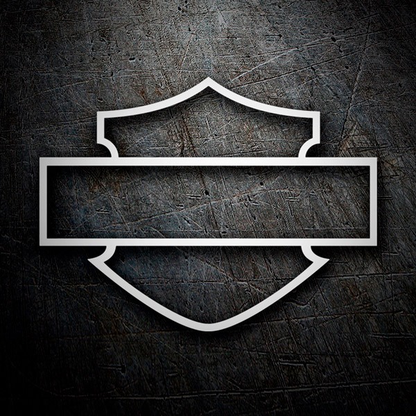 Adesivi per Auto e Moto: Simbolo Harley Davidson Vuoto