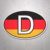 Adesivi per Auto e Moto: Bandiera Ovale Germania D 3
