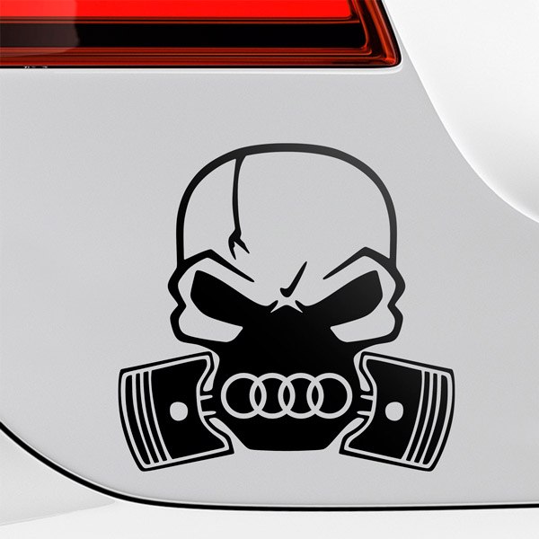Adesivi per Auto e Moto: Teschio Audi