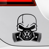 Adesivi per Auto e Moto: Teschio Volkswagen 2