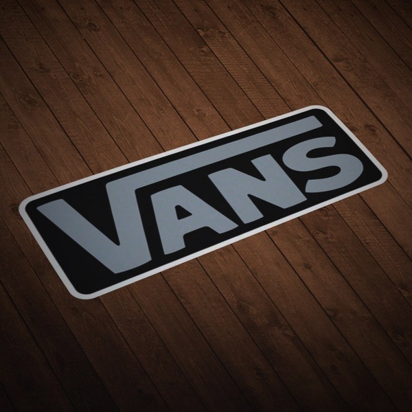 Adesivi per Auto e Moto: Vans grigio su nero