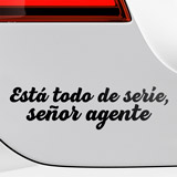 Adesivi per Auto e Moto: È tutto standard, signor ufficiale in Spagnolo 2
